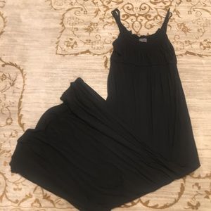 MCM size Medium black knit maxi dress with triple straps